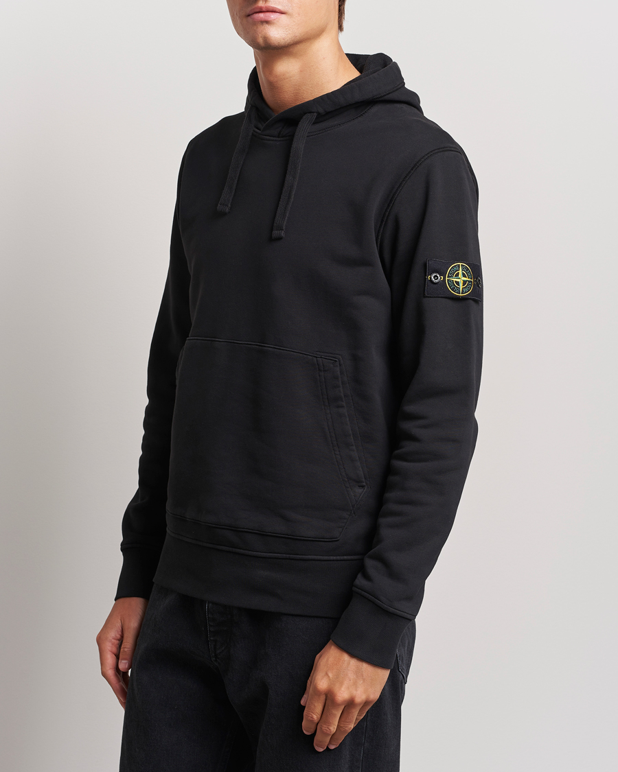 Herr |  | Stone Island | Garment Dyed Fleece Hood Black