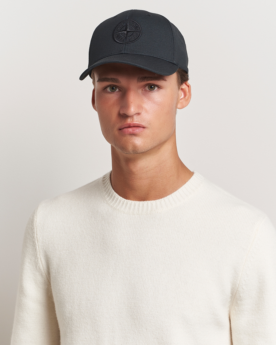 Herr |  | Stone Island | Cotton Rep Logo Cap Black