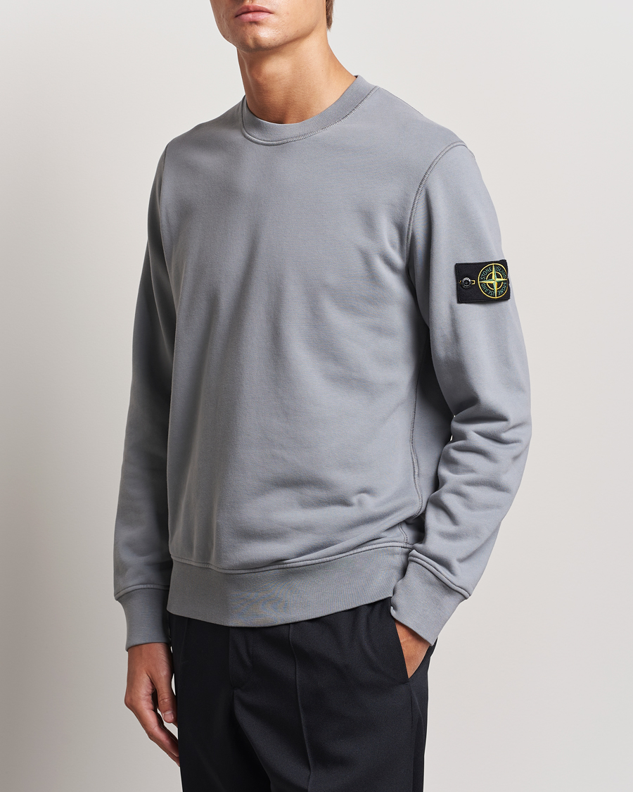 Herr |  | Stone Island | Garment Dyed Fleece Sweatshirt Grey Green