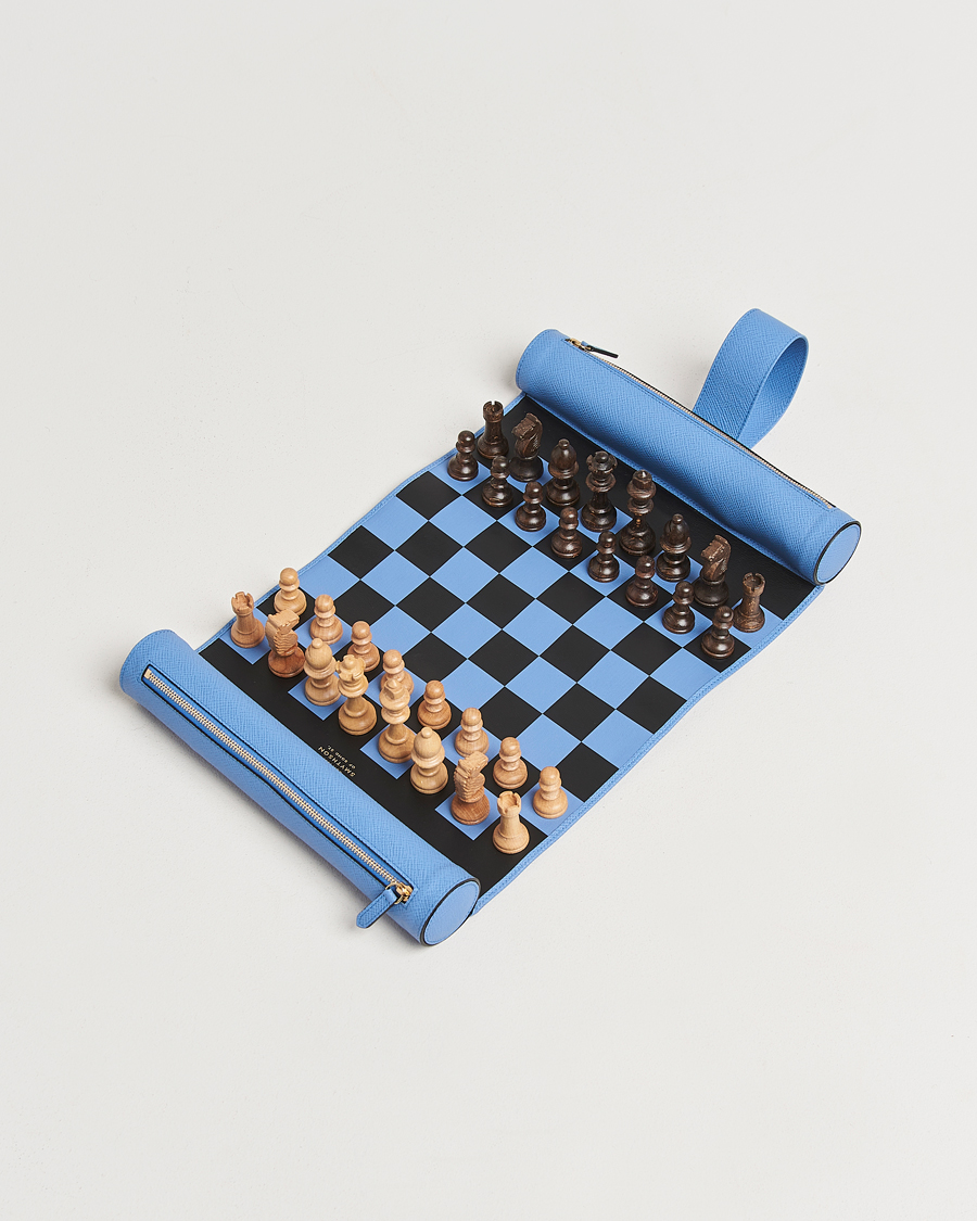 Herr |  | Smythson | Panama Chess Roll Nile Blue