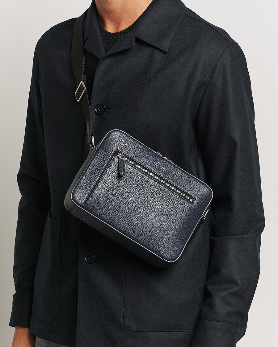 Herr |  | Smythson | Ludlow Zip Crossbody Bag Navy