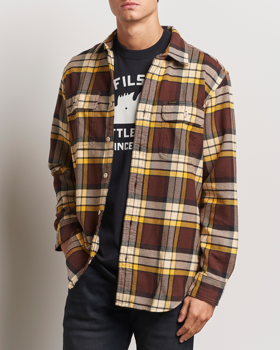 Herr |  | Filson | Vintage Flannel Work Shirt Brown/Yellow