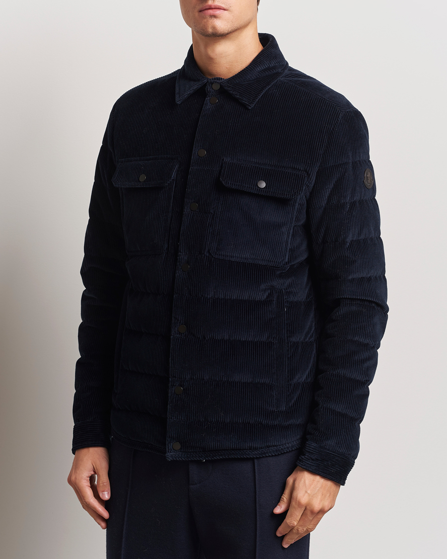 Herr |  | Moncler | Gasserhof Down Shirt Jacket Navy