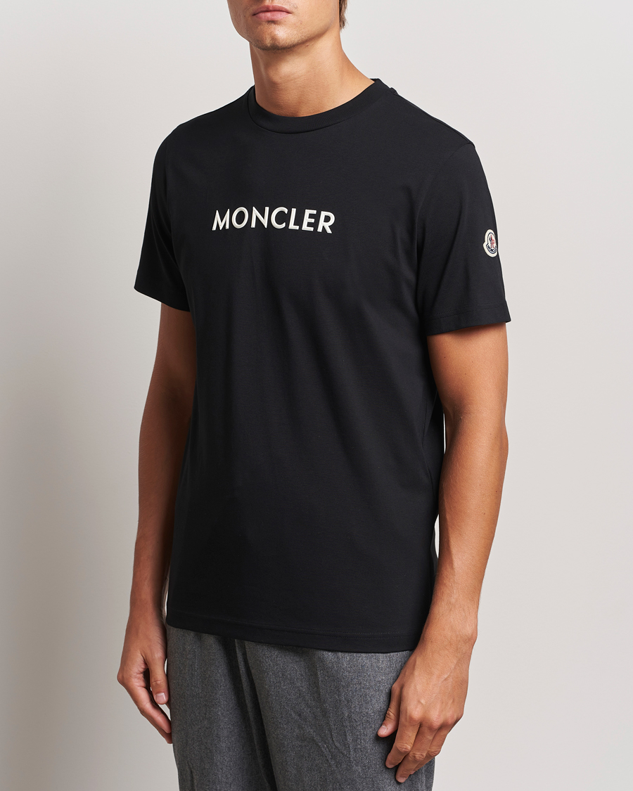 Herr |  | Moncler | Lettering T-Shirt Black