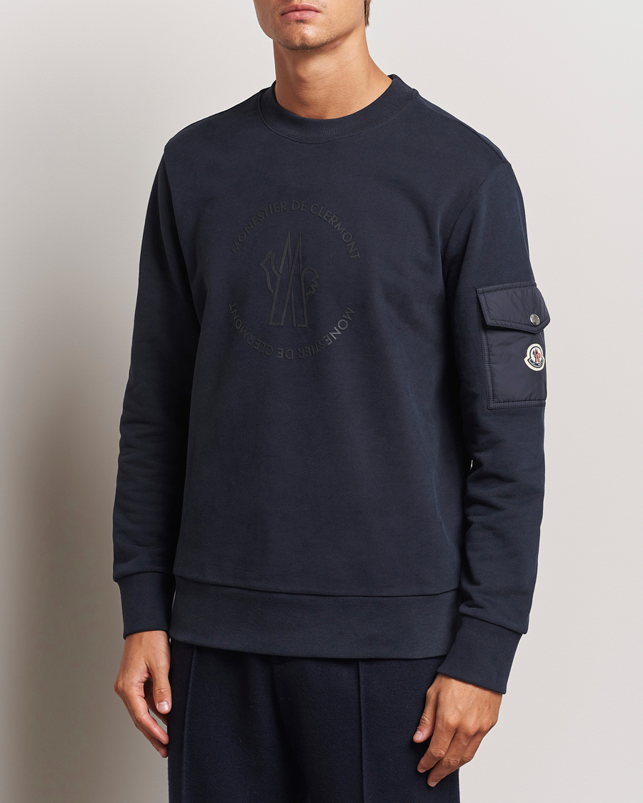 Herr |  | Moncler | Pocket Sleeve Sweatshirt Navy