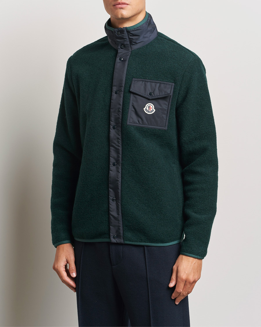 Herr |  | Moncler | Full Zip Pocket Cardigan Navy