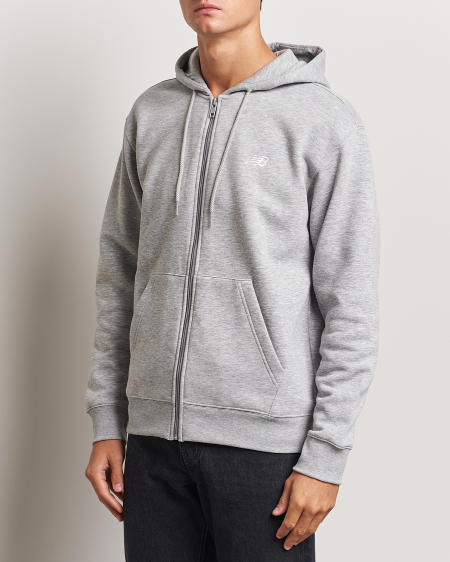 Herr |  | New Balance | Essentials Full Zip Fleece Hoodie Athletic Grey