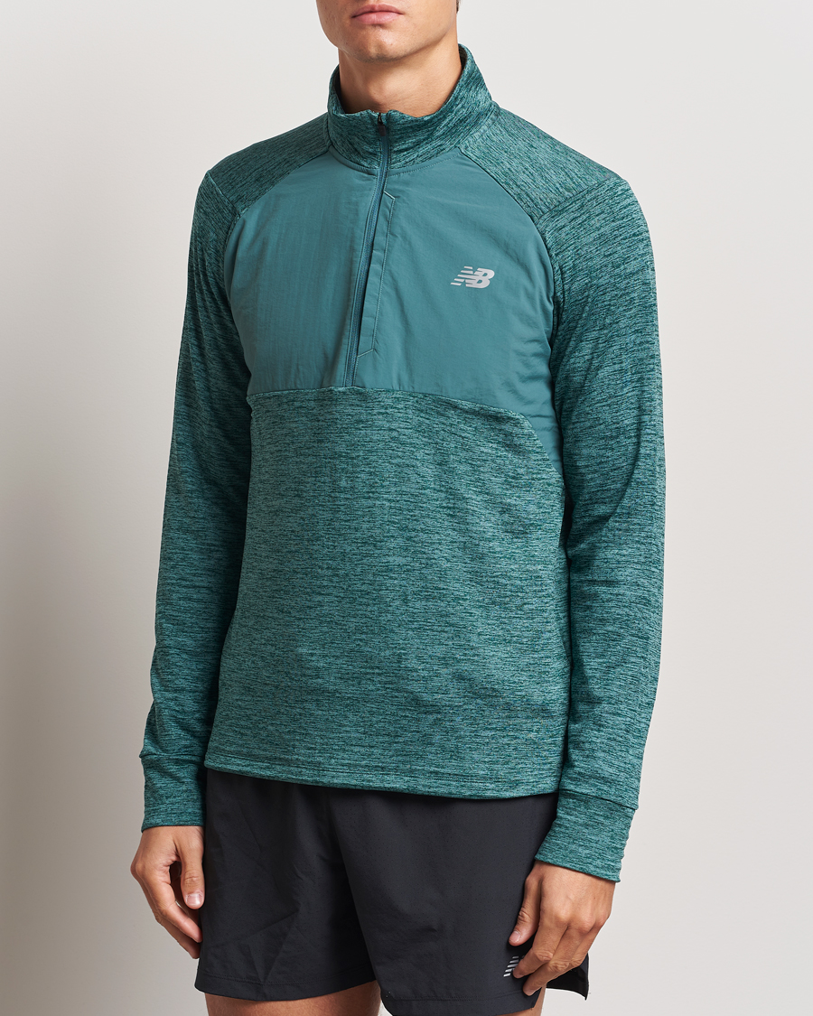 Herr |  | New Balance Running | Heat Grid Half Zip New Spruce