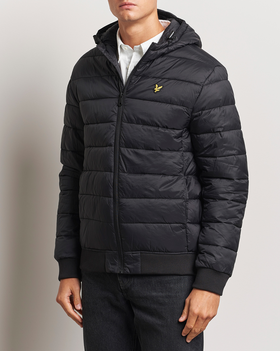 Herr |  | Lyle & Scott | Wadded Hooded Jacket Jet Black