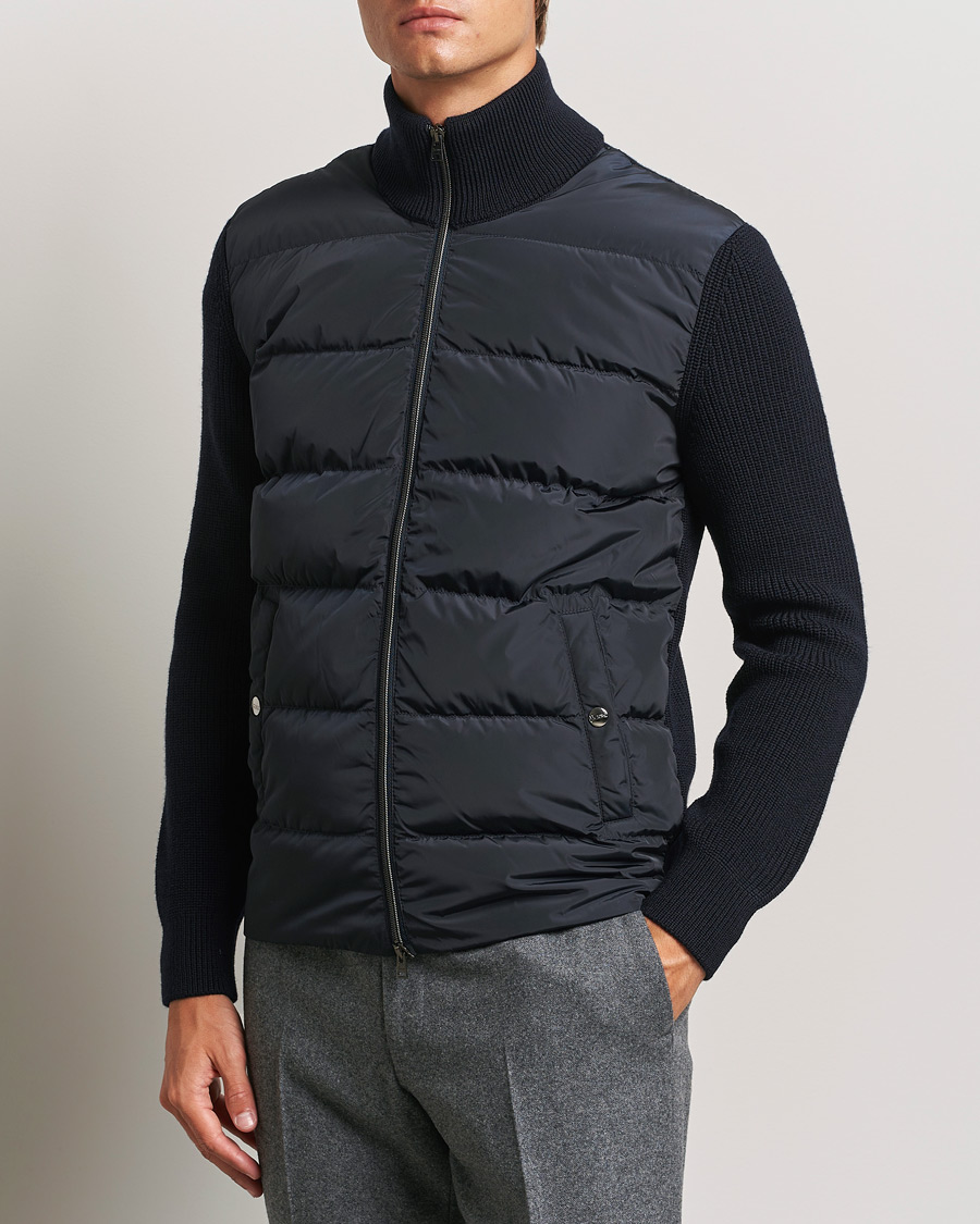 Herr |  | Herno | Knitted Hybrid Jacket Navy