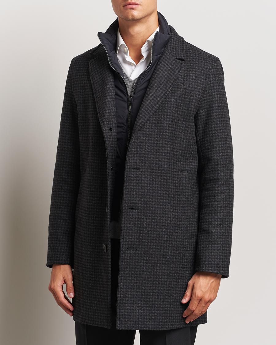 Herr |  | Herno | Wool Zip Coat Charcoal