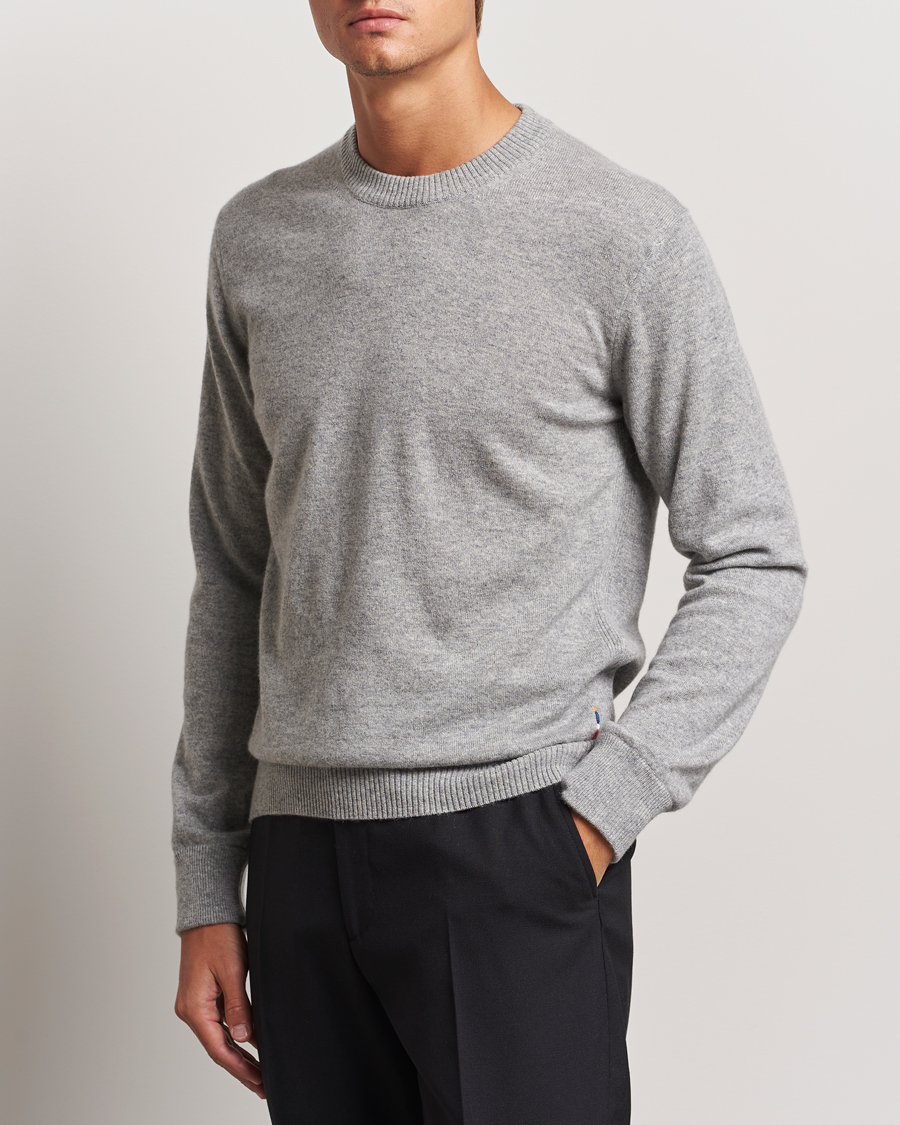 Herr |  | Orlebar Brown | Levar Cashmere Crewneck Oyster Grey