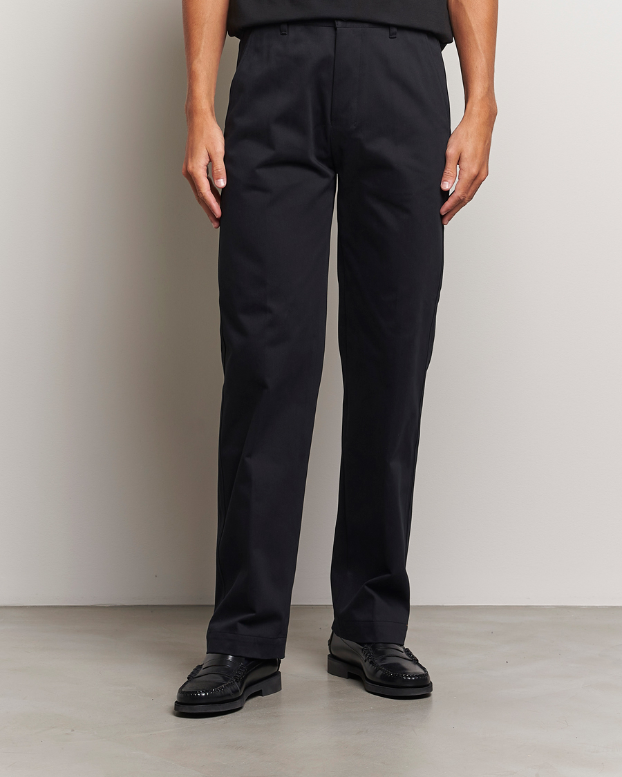 Herr | Chinos | AMI | Straight Fit Chino Trousers Black