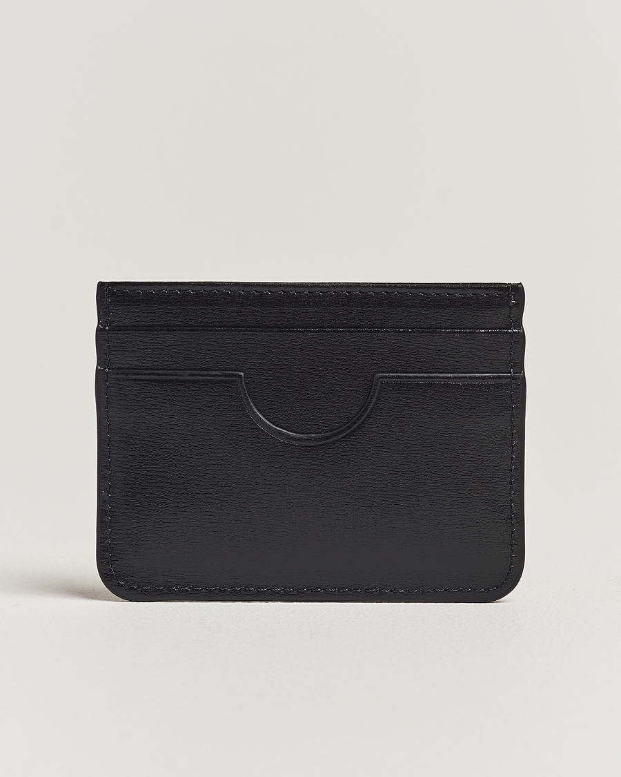 Herr | Accessoarer | AMI | Tonal Logo Leather Cardholder Black