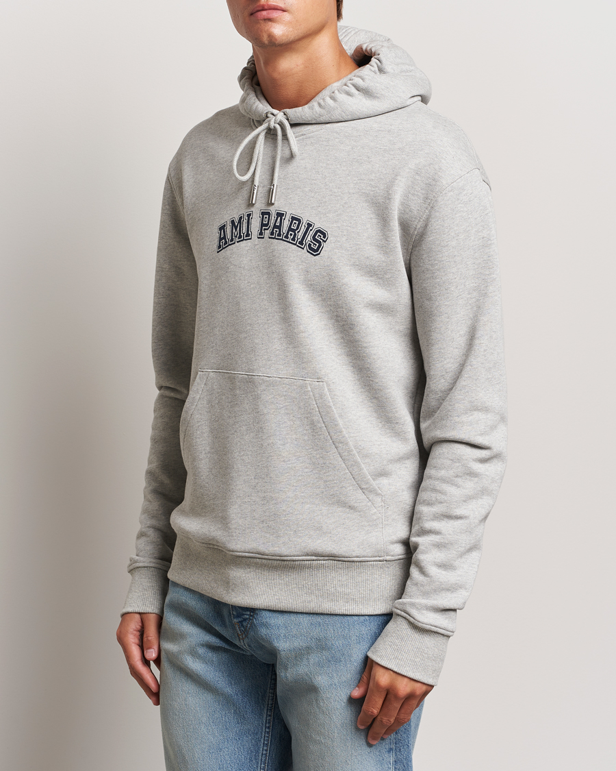 Herr |  | AMI | Paris Logo Hoodie Heather Ash Grey