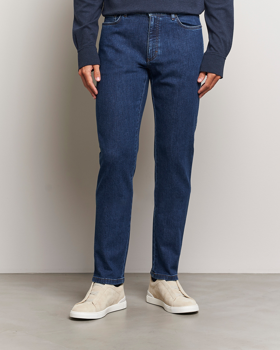 Herr |  | Zegna | 5-Pocket Denim Jeans Stone Washed