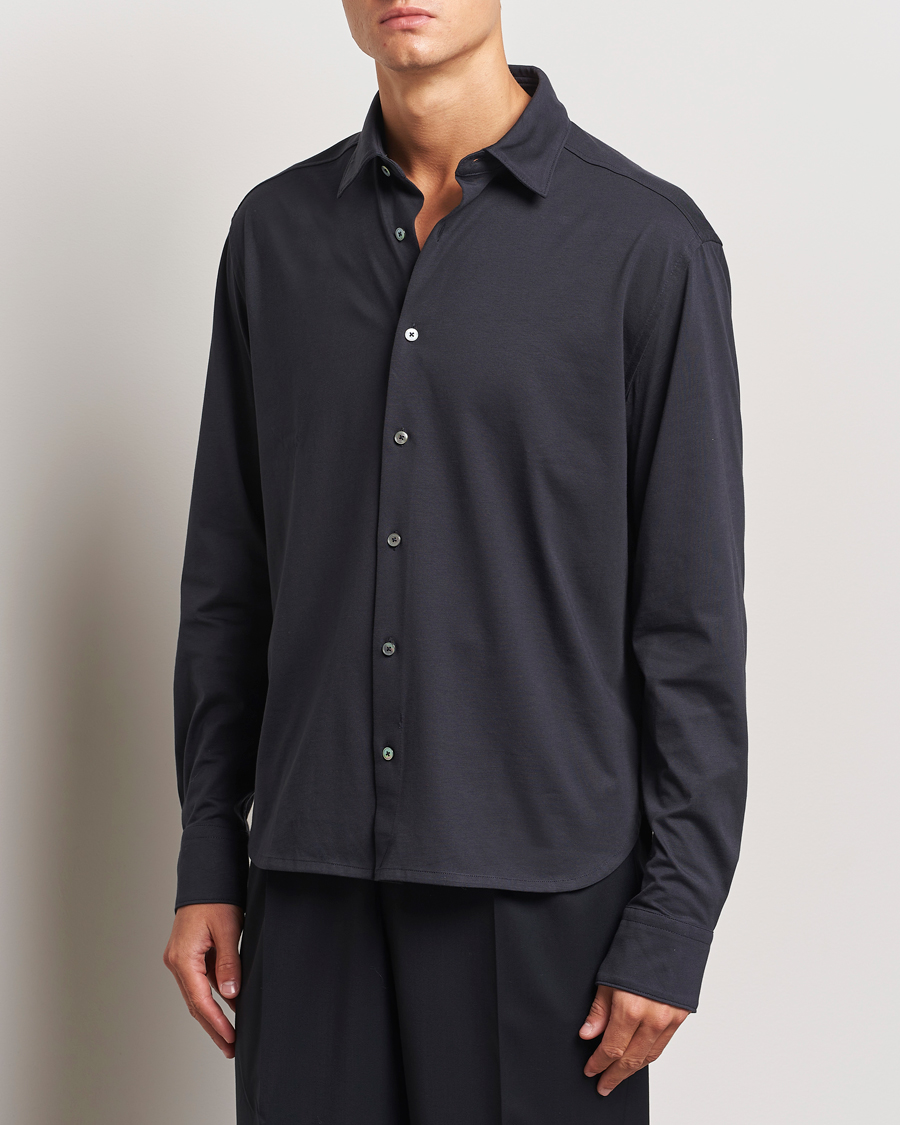 Herr |  | Zegna | Cotton Jersey Shirt Navy