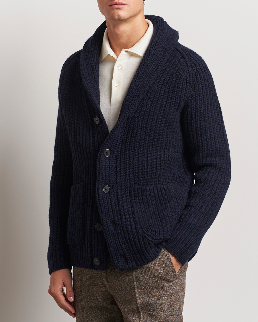 Herr |  | Zanone | Shawl Collar Cardigan Navy