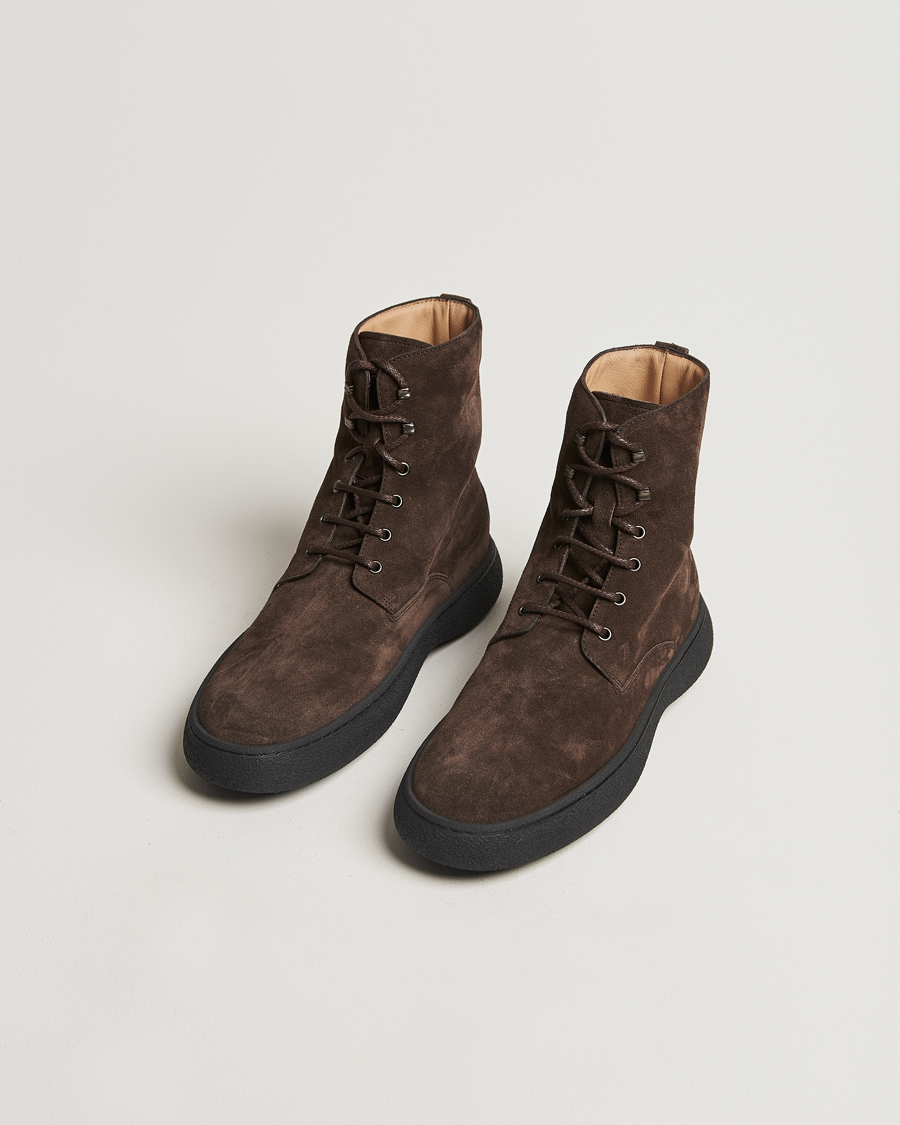 Herr |  | Tod\'s | Gommino Winter Boots Dark Brown Suede