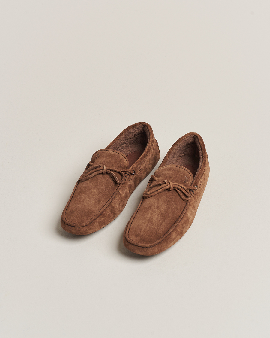 Herr |  | Tod\'s | Winter Shearling Gommino Brown Suede