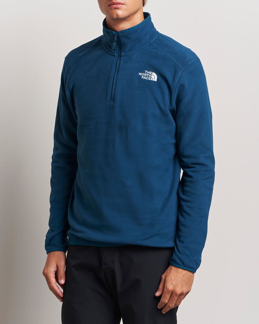 Herr |  | The North Face | 100 Glacier Fleece 1/4 Zip Midnight Petrol