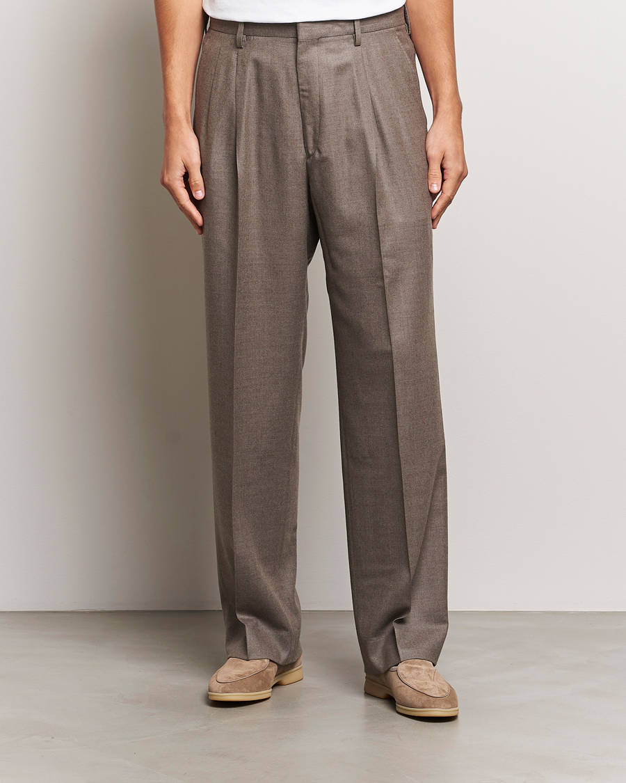 Herr |  | Auralee | Superlight Wool Slacks Top Brown