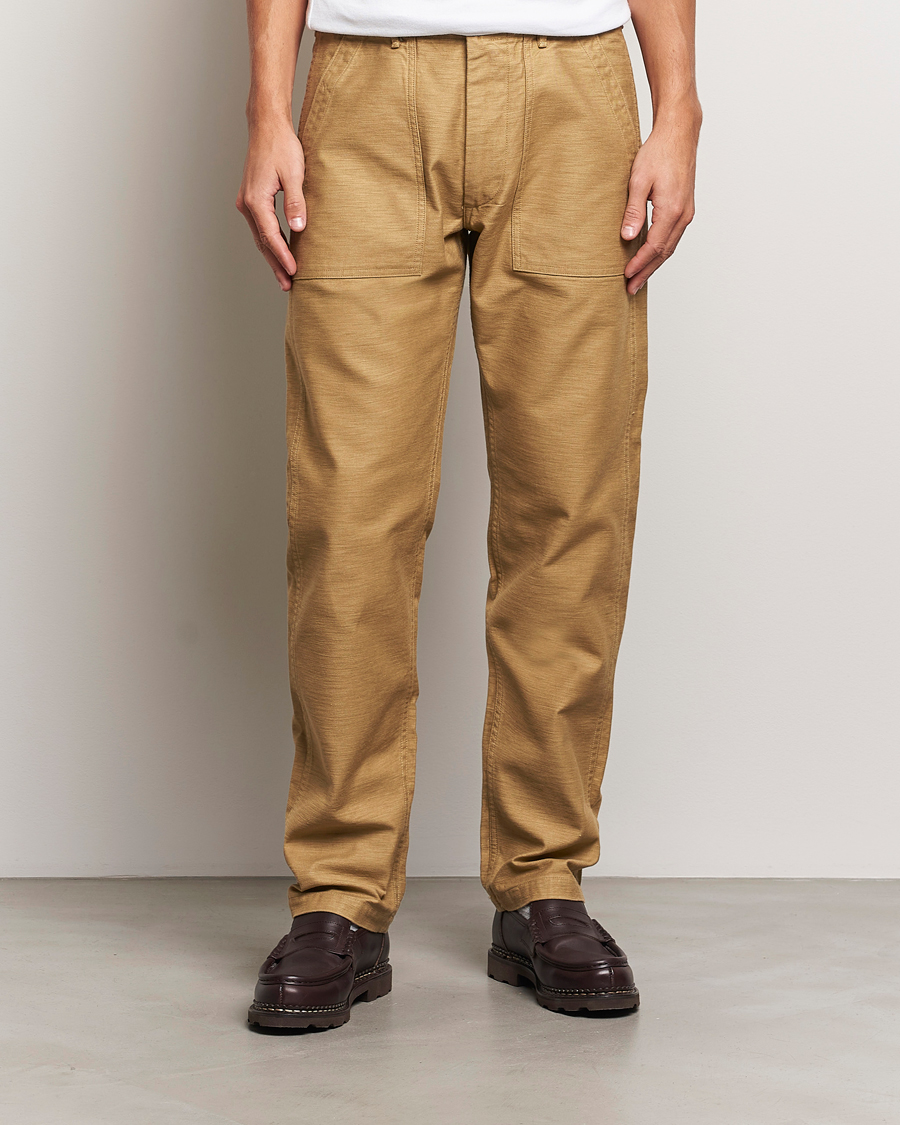 Herr |  | orSlow | Slim Fit Original Sateen Fatigue Pants Khaki