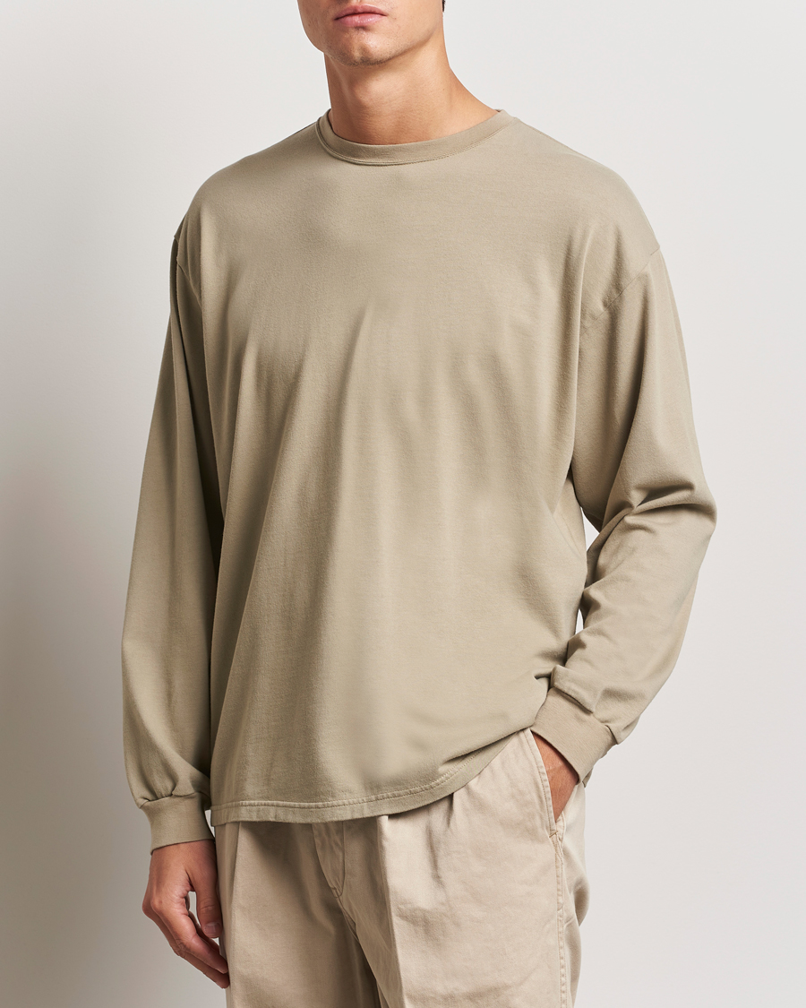 Herr |  | orSlow | Relax Fit Long Sleeve T-Shirt Olive Drab