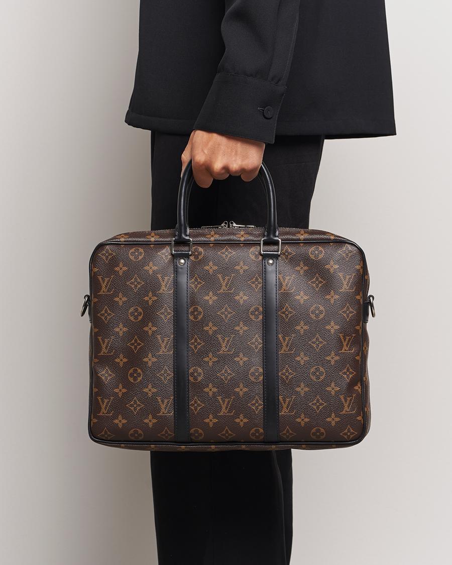 Herr | Pre-Owned & Vintage Bags | Louis Vuitton Pre-Owned | Porte-Documents Voyage Briefcase Monogram