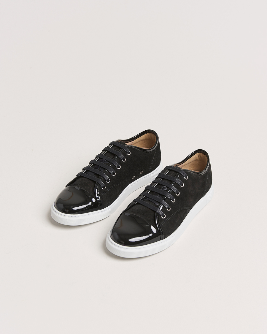 Herr | Exklusivt Care of Carl | Lanvin | Womens Patent Cap Toe Sneaker Black