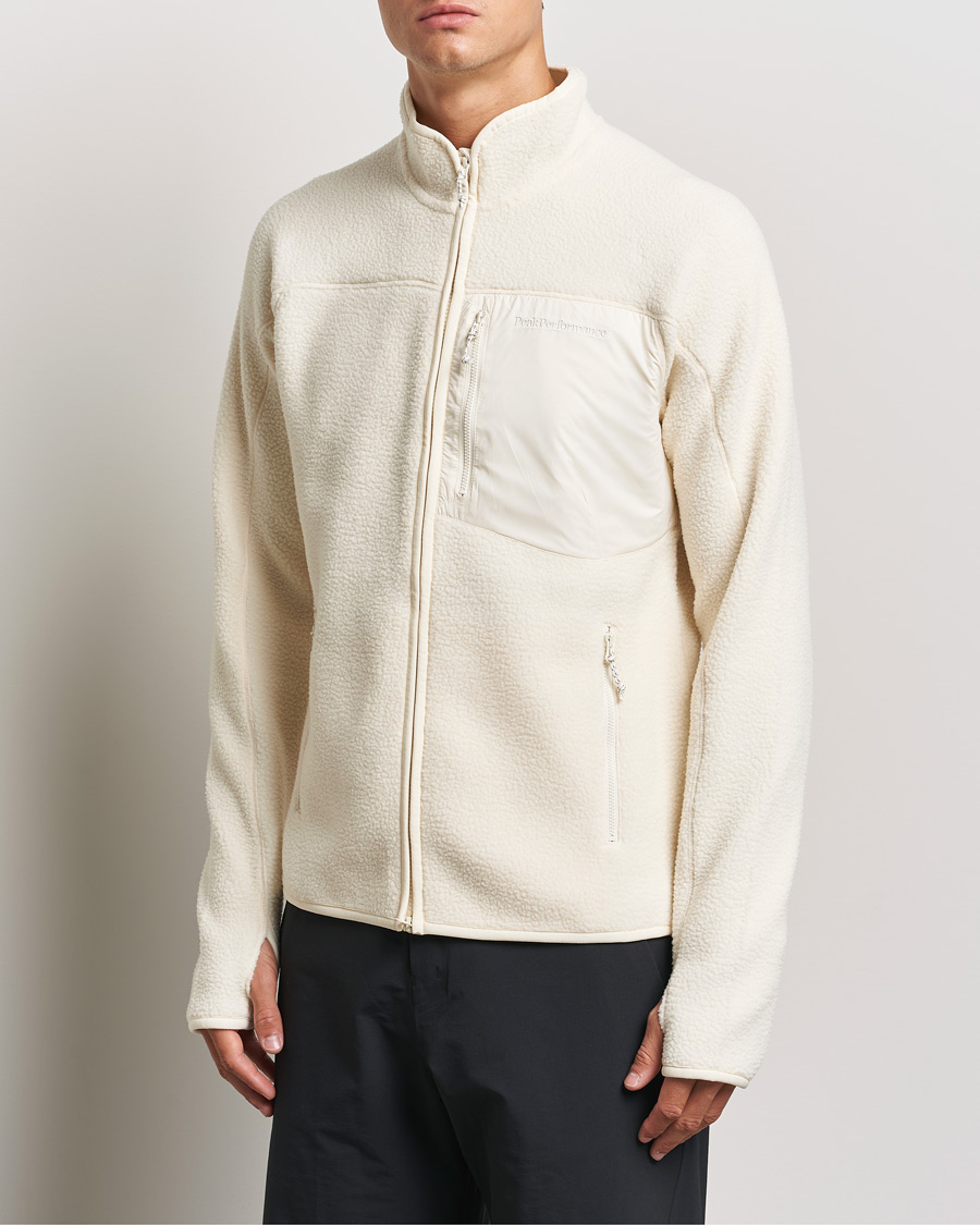 Herr |  | Peak Performance | Pile Full Zip Vintage White