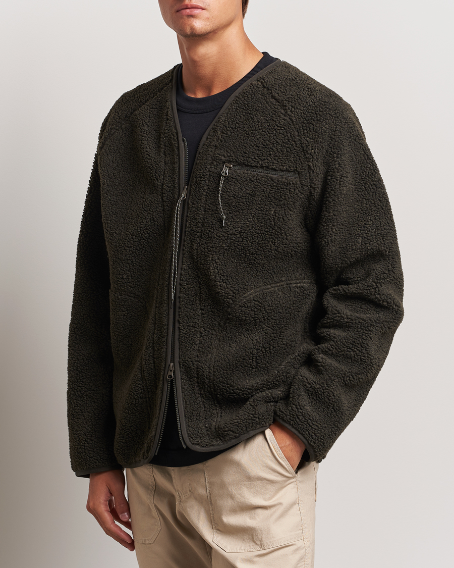 Herr |  | Peak Performance | Heavy Pile Oversized Cardigan Olive Extreme