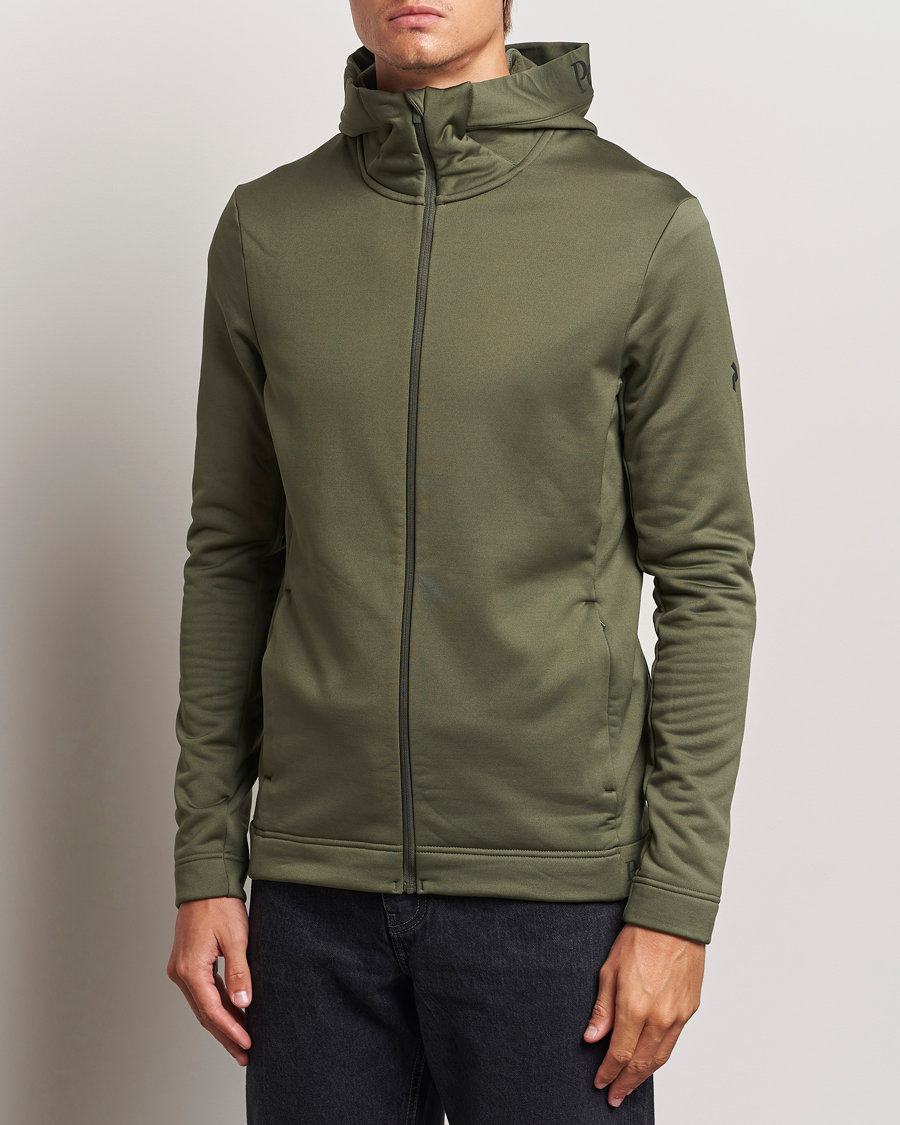 Herr |  | Peak Performance | Rider Tech Zip Hood  Pine Needle