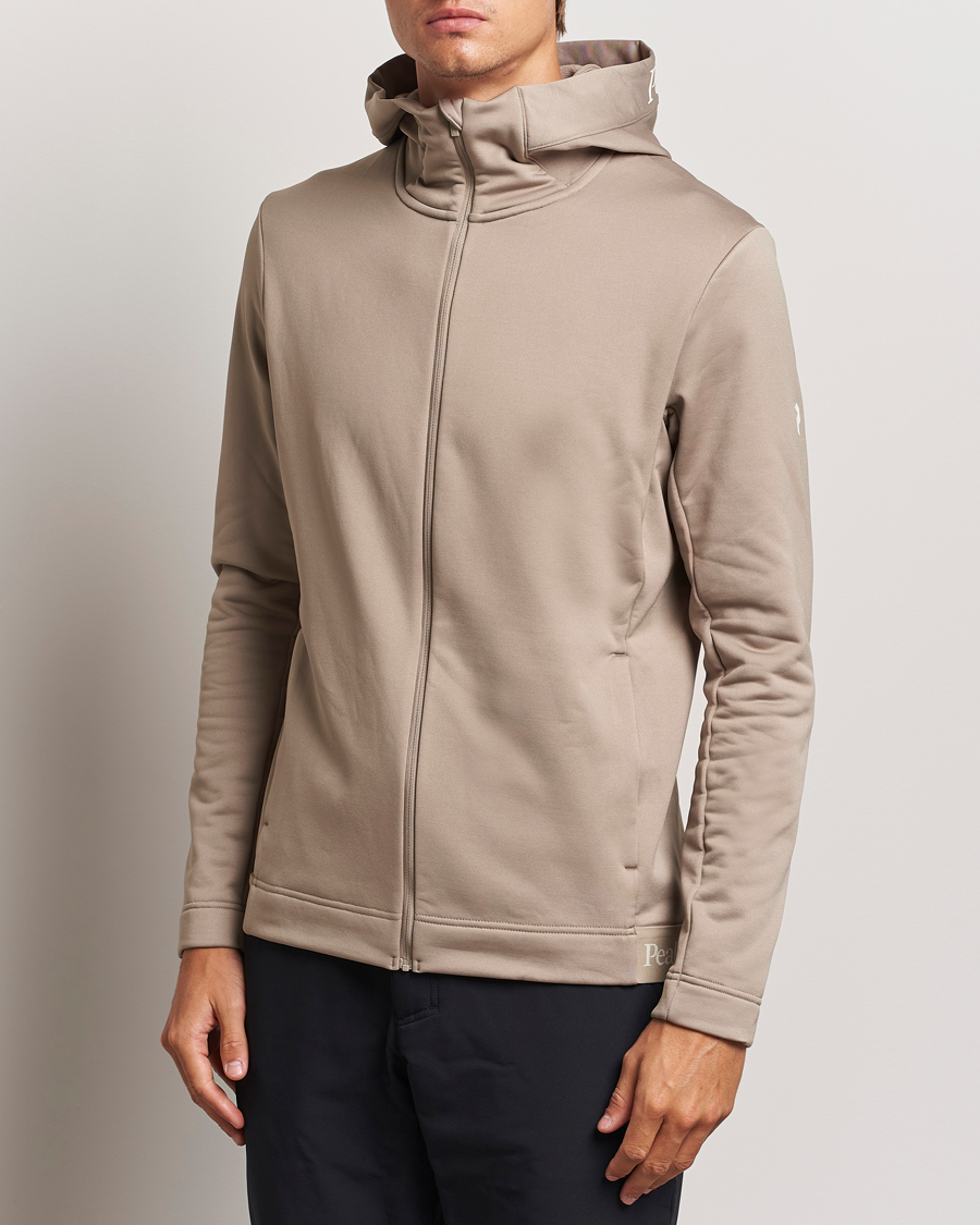 Herr |  | Peak Performance | Rider Tech Zip Hood  Avid Beige