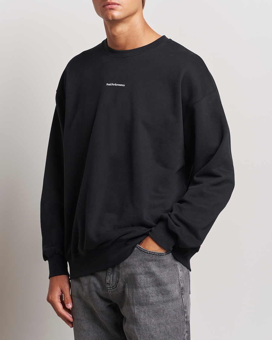 Herr |  | Peak Performance | Original Terry Crew Sweatshirt Black