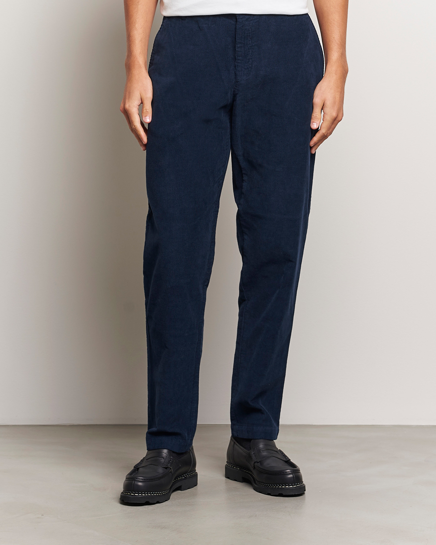 Herr |  | Sunspel | Corduroy Chore Trousers Navy