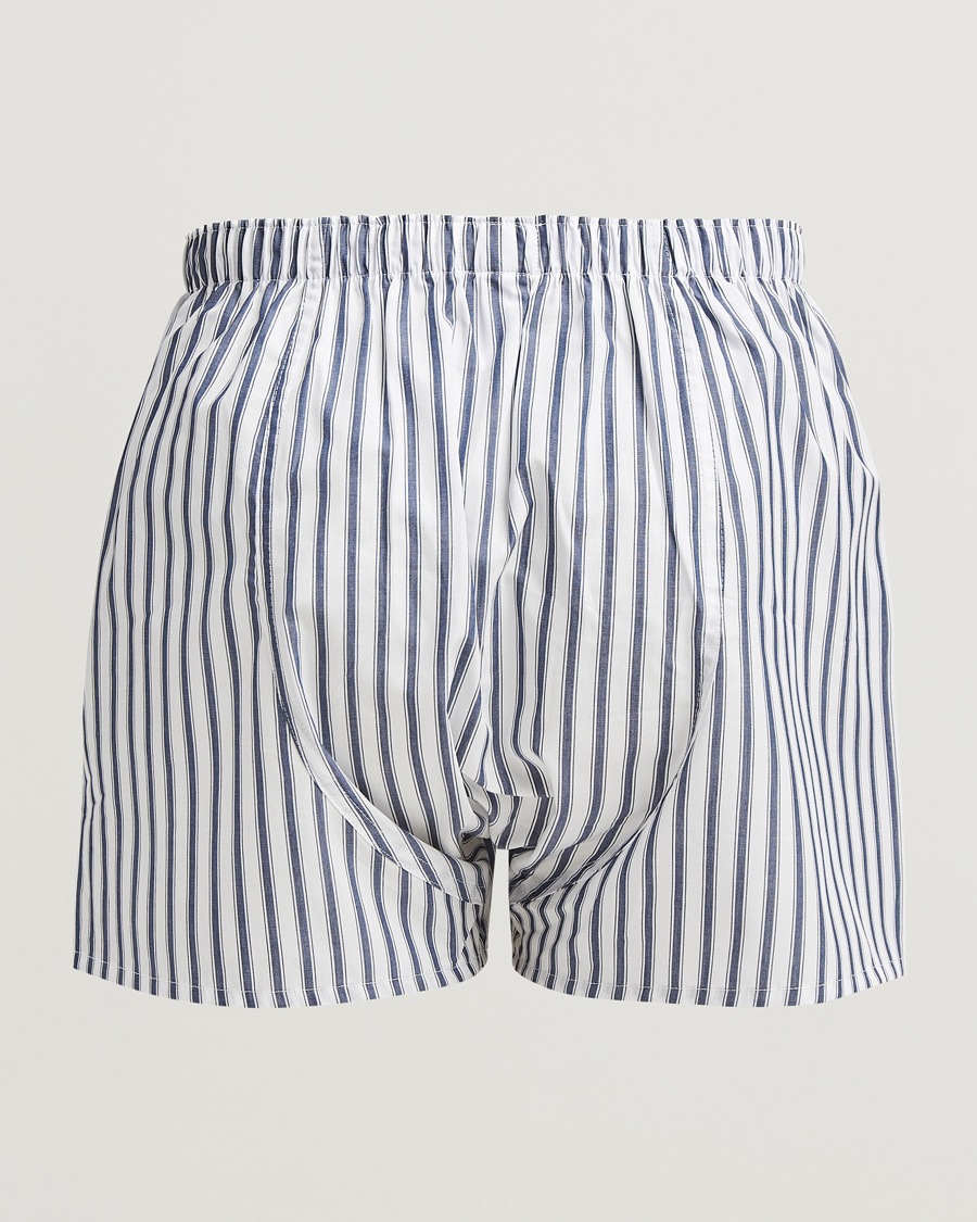 Herr |  | Sunspel | Cotton Stripe Boxer Broken Bar Stripe