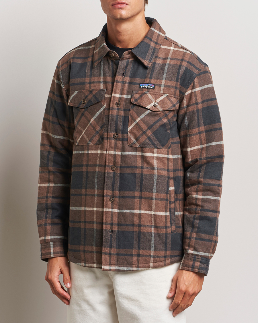 Herr | Flanellskjortor | Patagonia | Lightweigt Insulated Fjord Flannel Shirt Brown