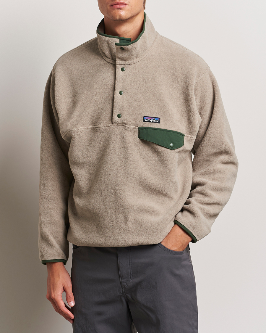 Herr | Fleecetröjor | Patagonia | Synch Snap T Half Zip Fleece Seabird Grey