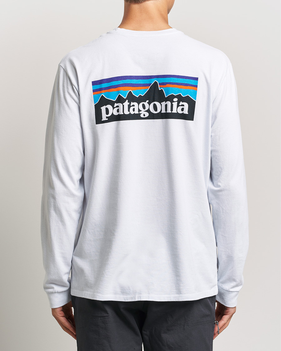 Herr | T-Shirts | Patagonia | P-6 Logo Responsibiliti T-Shirt White