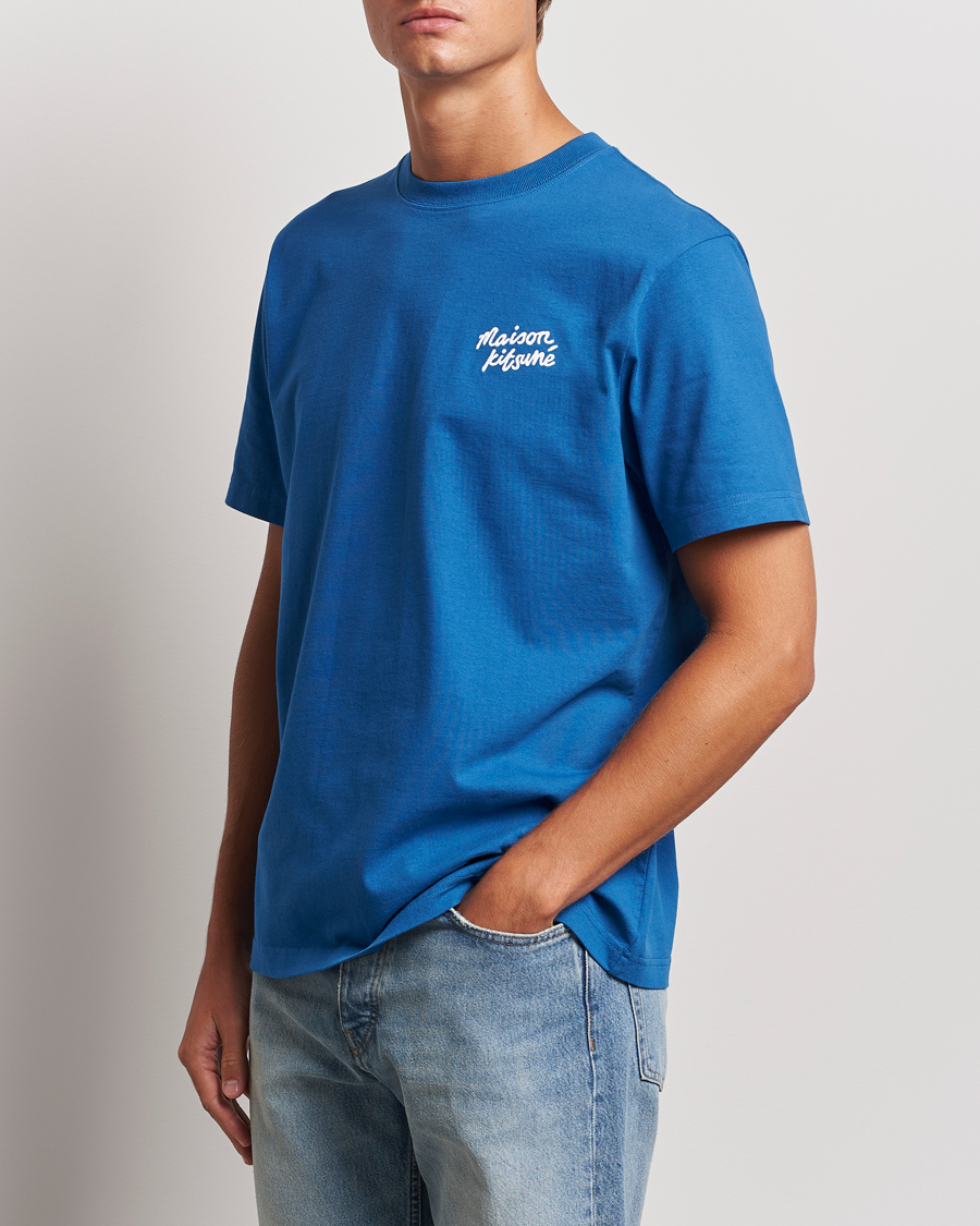 Herr |  | Maison Kitsuné | Mini Handwriting T-shirt Celestial Blue