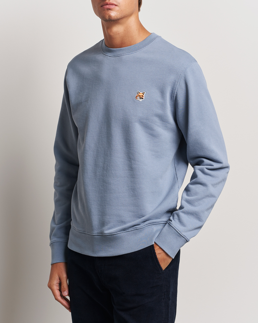 Herr |  | Maison Kitsuné | Fox Head Sweatshirt Moonlight Blue