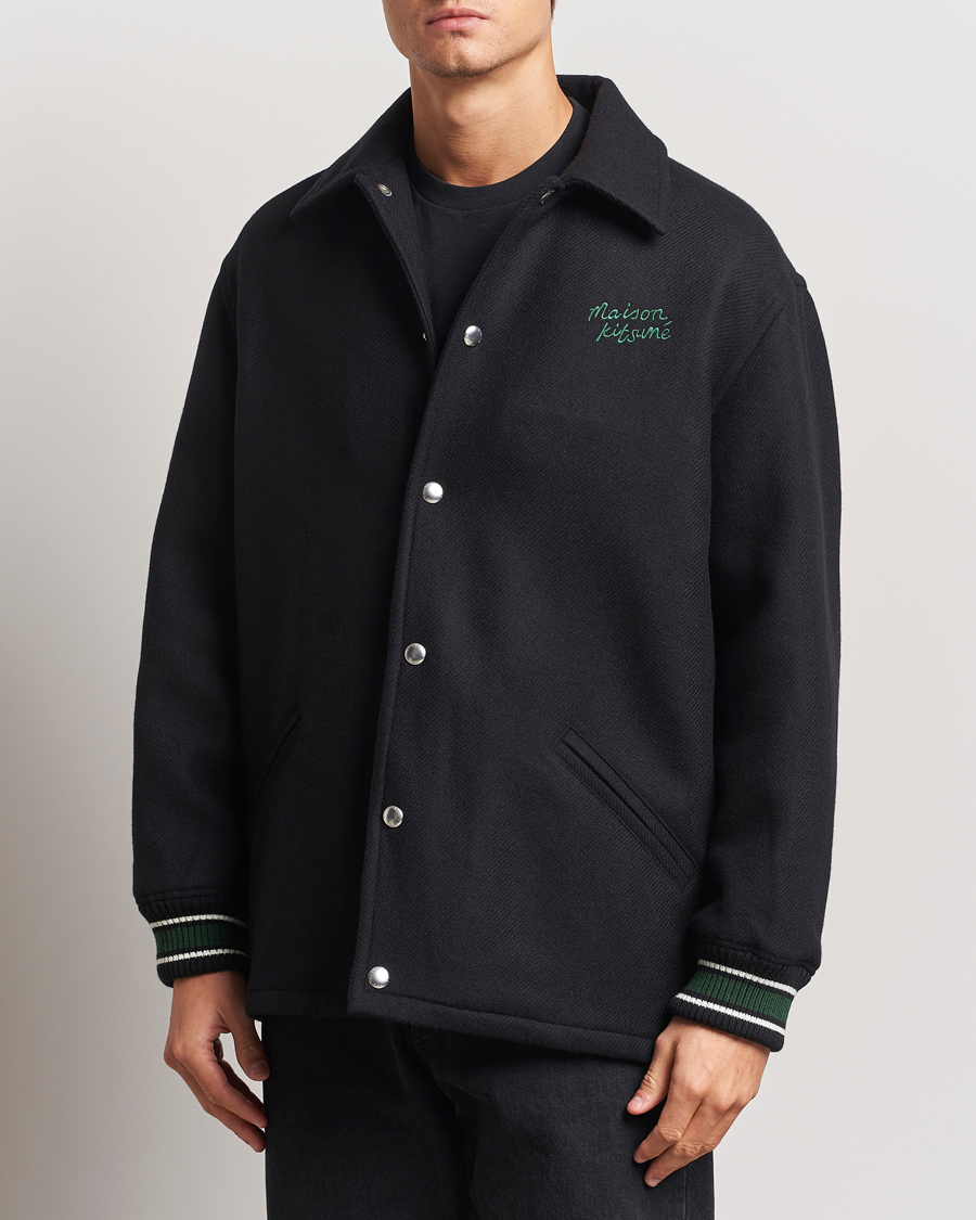 Herr |  | Maison Kitsuné | Varsity Jacket Black