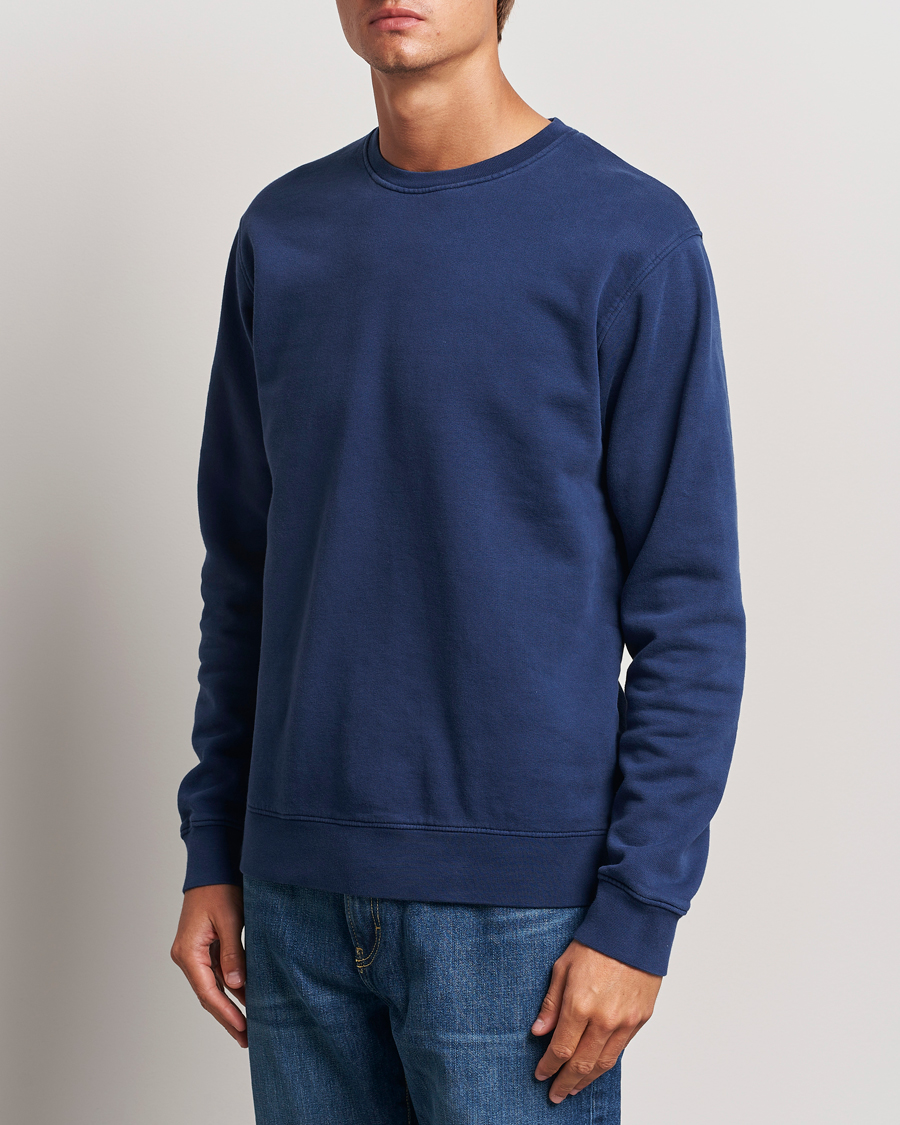 Herr |  | Colorful Standard | Classic Organic Crew Neck Sweat Marine Blue