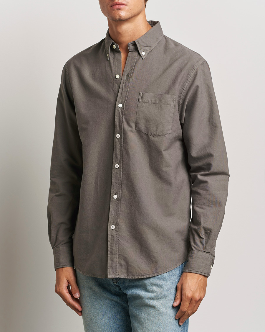 Herr |  | Colorful Standard | Classic Organic Oxford Button Down Shirt Storm Grey