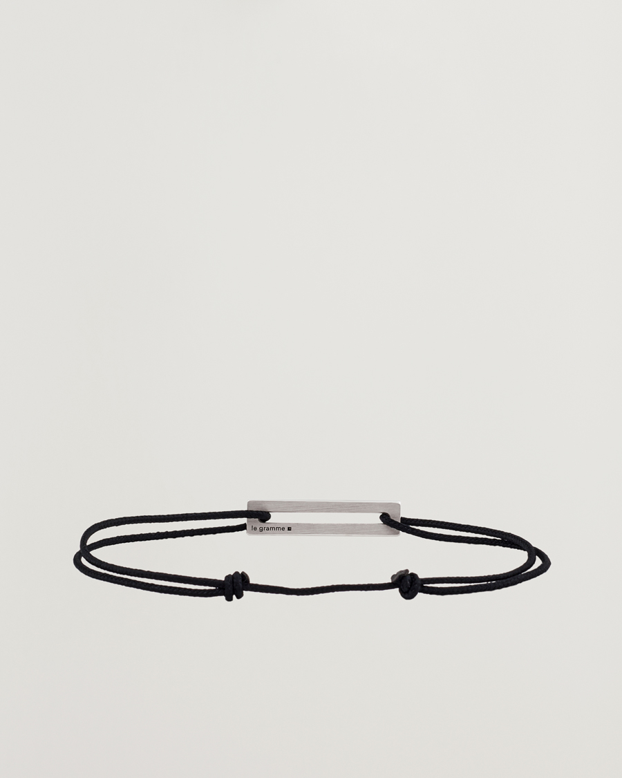 Herr |  | LE GRAMME | Lacquered Cord Bracelet Royal Blue