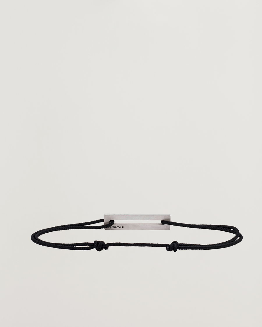 Herr |  | LE GRAMME | Lacquered Cord Bracelet Green