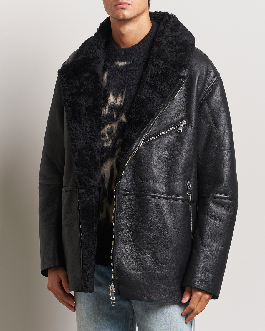 Herr |  | J.Lindeberg | Sutton Shearling Jacket Black