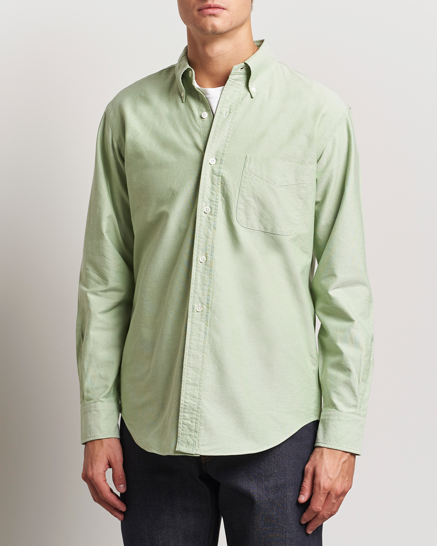 Herr |  | Kamakura Shirts | Vintage Ivy Oxford Button Down Shirt Green