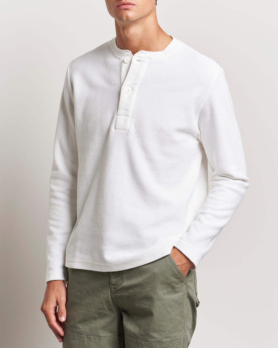 Herr |  | BEAMS PLUS | Waffle Cotton Henley White